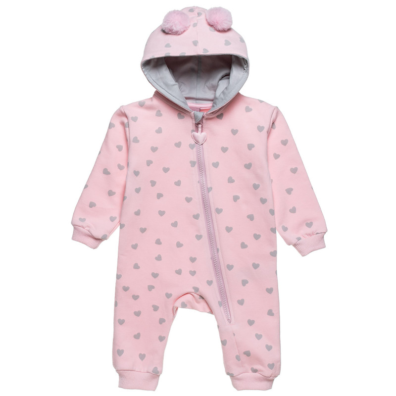 Babygrow cotton fleece blend Tender Comforts with pom pon (1-12 months)