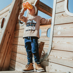 Long sleeve top Snoopy with embossed elements (18 months-8 years)