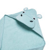 Hooded towel 100% cotton hippo (75x75cm)