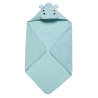 Hooded towel 100% cotton hippo (75x75cm)