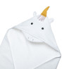 Hooded towel 100% cotton unicorn (75x75cm)