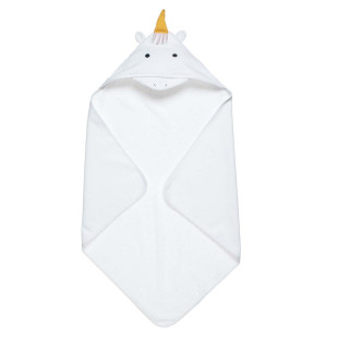 Hooded towel 100% cotton unicorn (75x75cm)