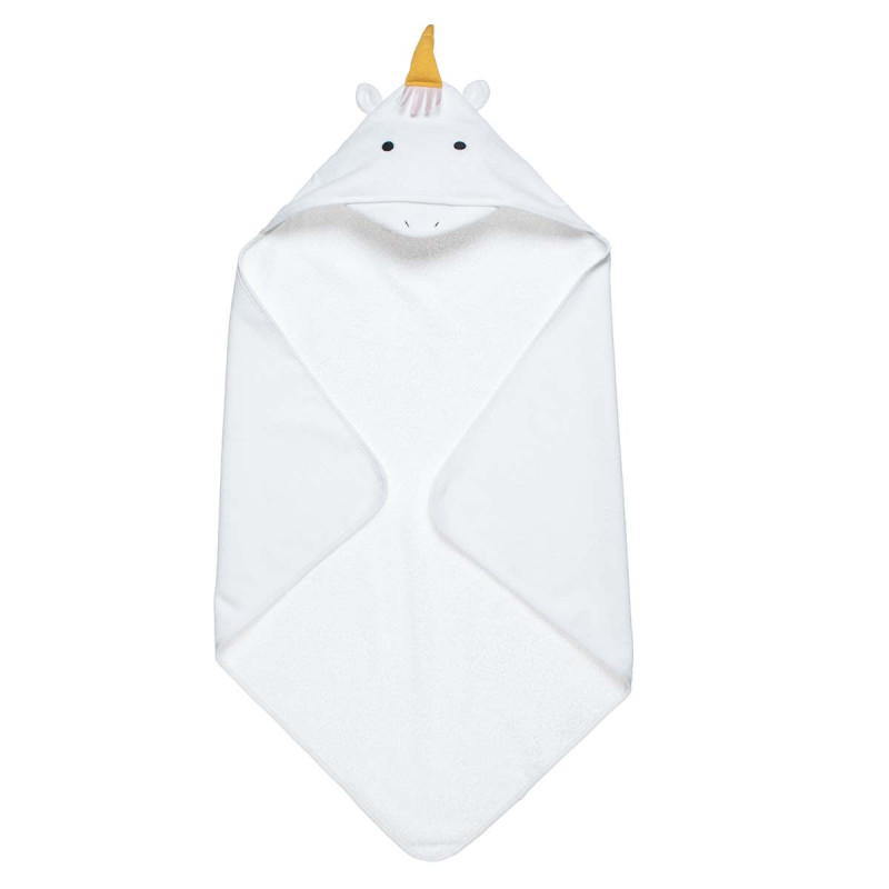 Hooded towel 100% cotton unicorn (75x75cm)