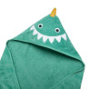 Hooded towel 100% cotton dino (75x75cm)