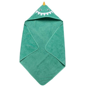 Hooded towel 100% cotton dino (75x75cm)