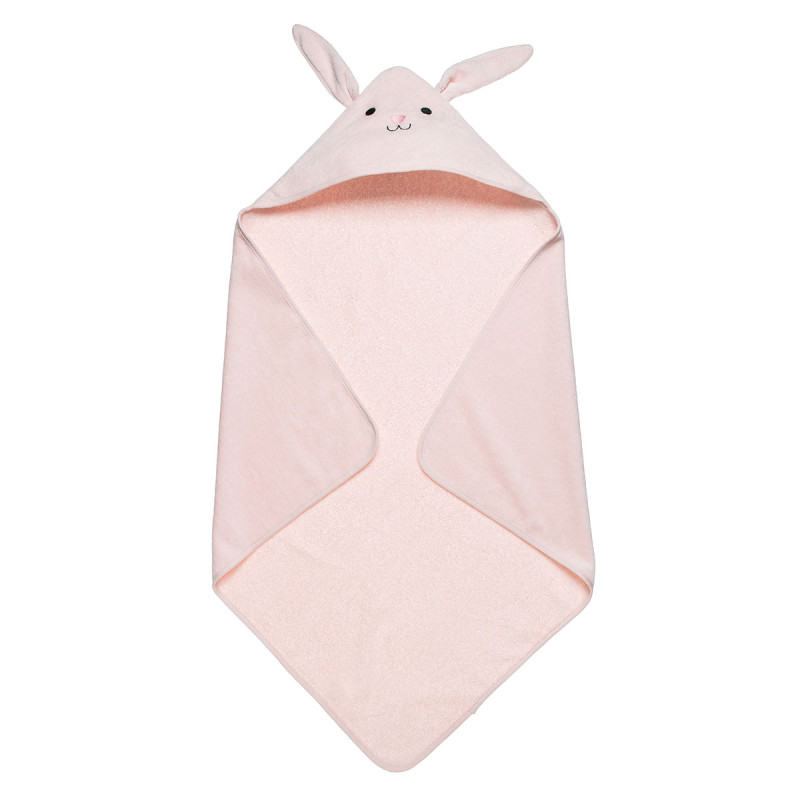 Hooded towel 100% cotton bunny (75x75cm)