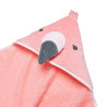 Hooded towel 100% cotton flamingo (75x75cm)