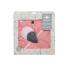 Hooded towel 100% cotton flamingo (75x75cm)