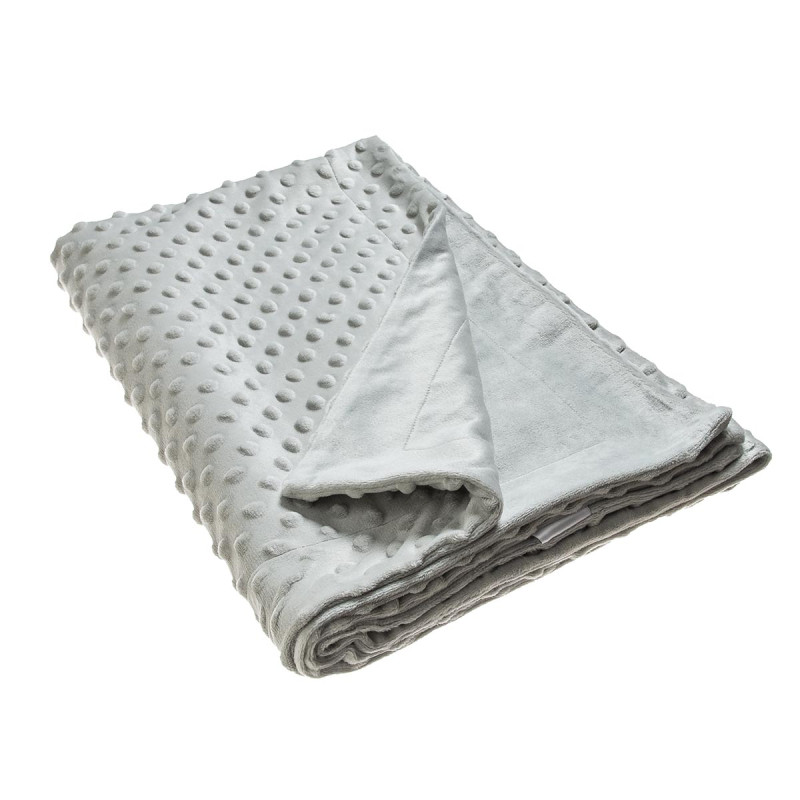 Blanket velour light grey (80x110cm)