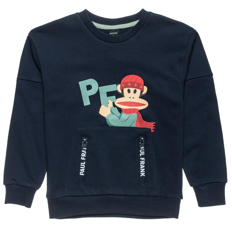 Long sleeve top cotton fleece blend Paul Frank with print (12 months-5 years)