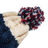 Beanie with thick knitting and pom pon one size (8-16 years)