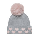 Beanie with pom pon and inner lining (1-5 years)