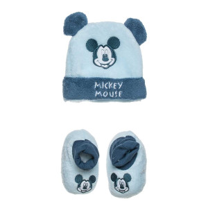 Set beanie with crib slippers Disney Mickey Mouse (0-12 months)