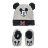 Set beanie with crib slippers Disney Mickey Mouse (0-12 months)