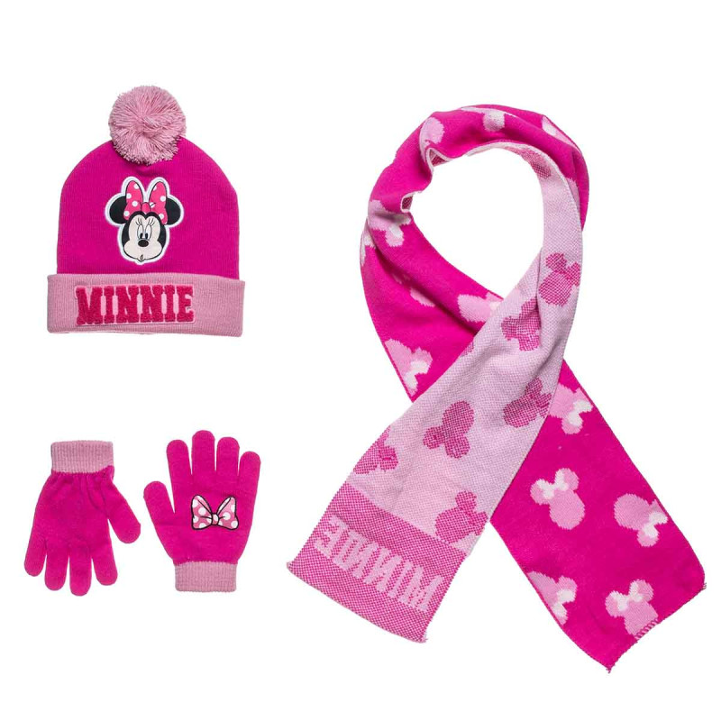 Set beanie-scarf-gloves Disney Minnie Mouse one size (3-10 years)