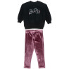 Set Moovers with pearls and velour leggings (6-14 years)