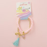 Bracelet Set Pink and Cotton 2pcs Nice Group