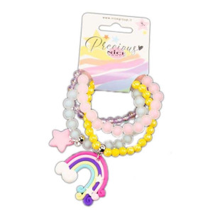 Bracelet Set Happy Rainbow 2pcs Nice Precious