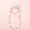 Set Set Bracelet with Necklace Hearts 2pcs Nice Precious