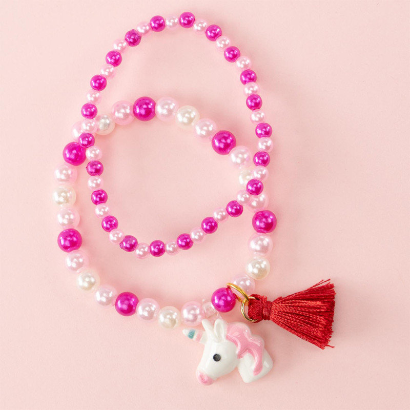 Set Bracelet Party Unicorn 2pcs Nice Precious