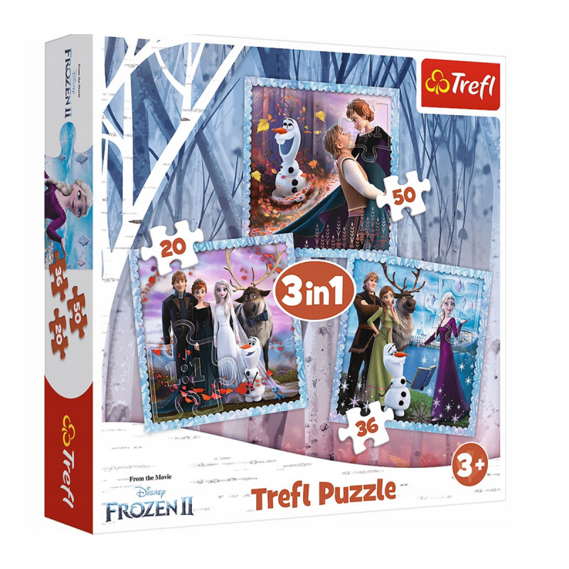 Παζλ Trefl Disney Frozen 3 σε 1 (3+ ετών)