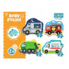 Puzzle baby Trefl Vehicles 4 in 1 (2+ years)