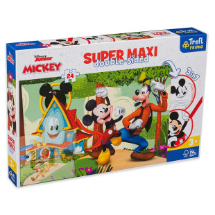 Παζλ Trefl Disney Mickey super maxi double-sided 24τμχ (3+ ετών)