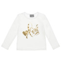 Long sleeved top with metallic print (12 months-5 years)