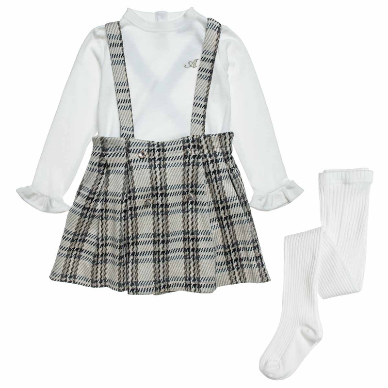 Set skirt, long sleeve top anfd tights (12 months-5 years)