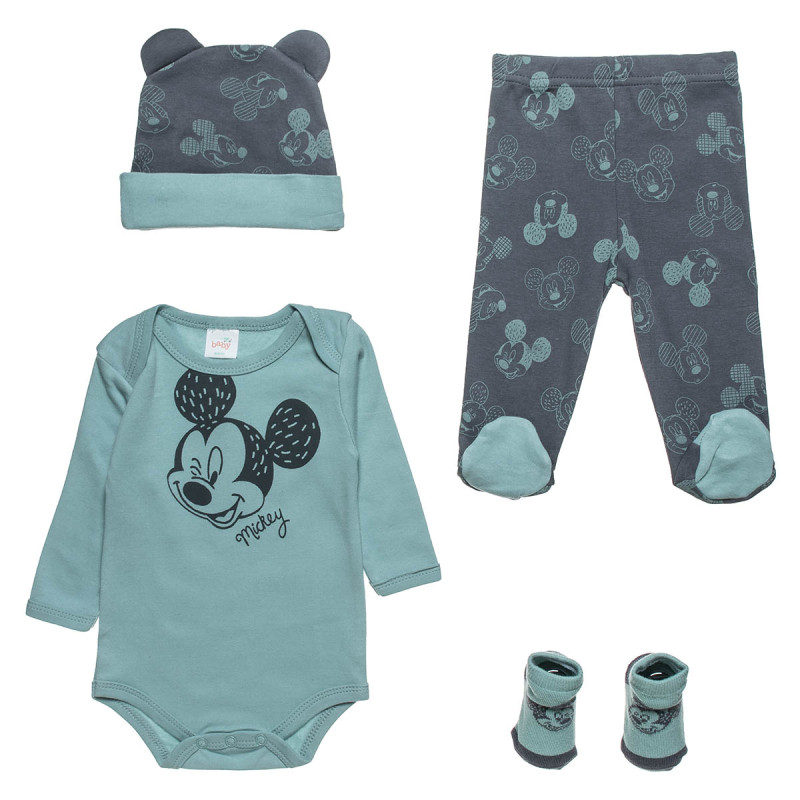 Set Disney Mickey Mouse 4-pieces (0-3 months)