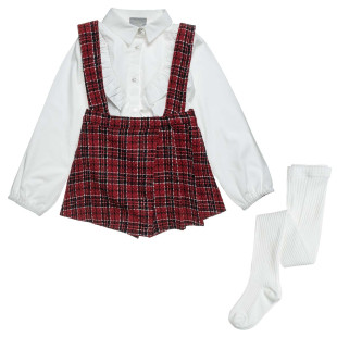 Set shorts with shirt and tights  (6-14 years)