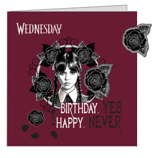 Greeting card with pin - Wednesday 2