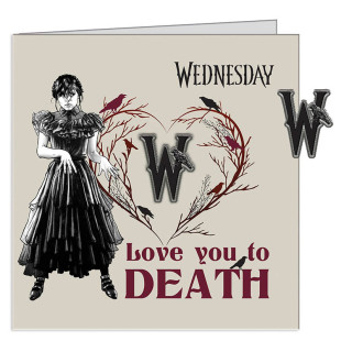 Greeting card with pin - Wednesday 1