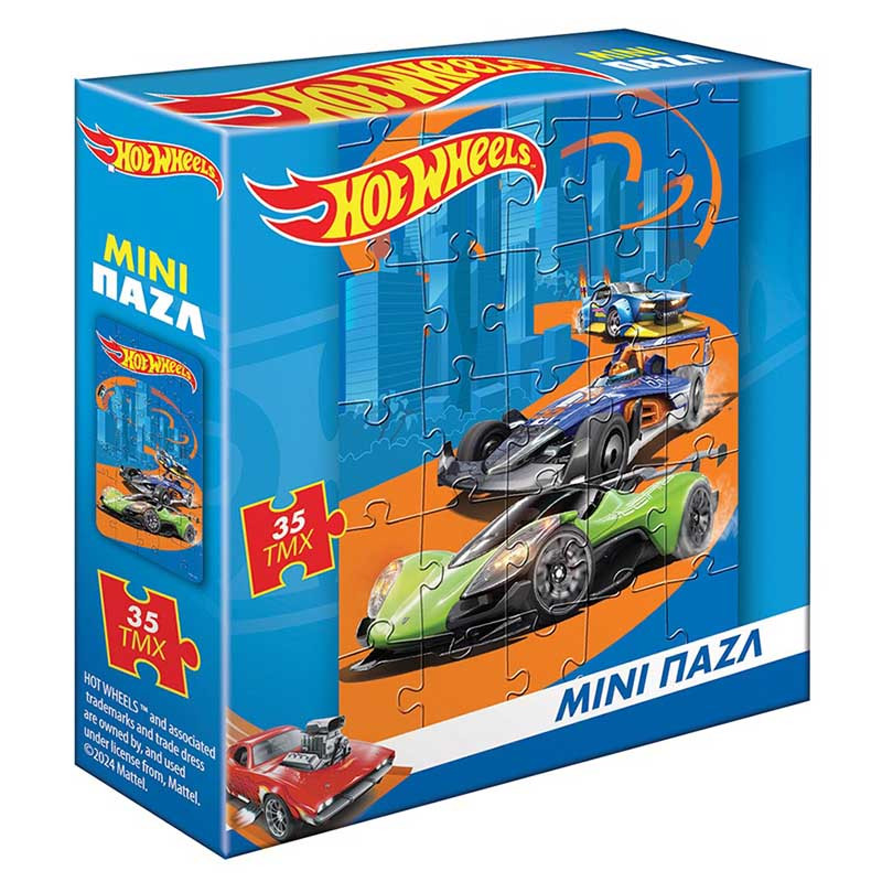 Puzzle mini 35pcs Hot Wheels