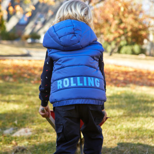 Vest jacket slightly puffy quilting (12 months-5 years)