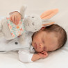 Musical plush toy Fehn & sleeping aid animal hare (0+ months)