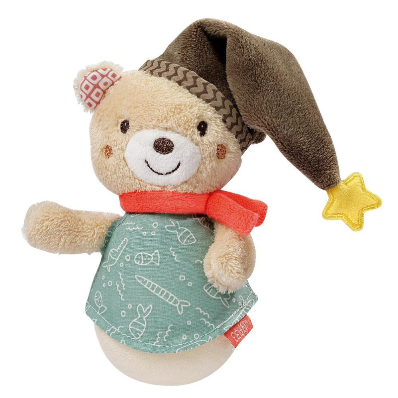 Soft toy Bruno bear with dingdong 14cm (0+ months)