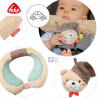 Neck support with plush toy Bruno bear (6+ months)