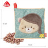 Cuddly pillow with removable heat/cold bag 15x15cm (0+ months)