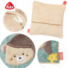 Cuddly pillow with removable heat/cold bag 15x15cm (0+ months)