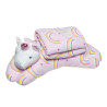 Blanket velour 90x75cm and plush pillow unicorn