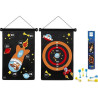 2-Sided Magnetic Scratch Target with 6 Darts-Astronaut (5+ years)