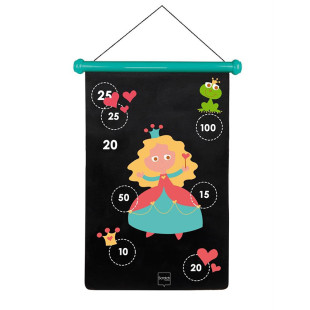 2-Sided Magnetic Scratch Target with 6 Darts-Princess (5+ years)