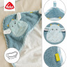 Hooded Towel Fehn dragon 80x80cm (0+ months)