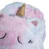 Backpack unicorn with fluffy texture and glitter