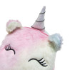 Crossbody unicorn bag with fluffy texture and glitter