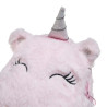 Crossbody unicorn bag with fluffy texture and glitter