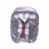 Backpack unicorn quilted with glitter and eco fur