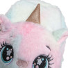 Backpack unicorn with fluffy texture and glitter