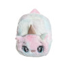 Backpack unicorn with fluffy texture and glitter